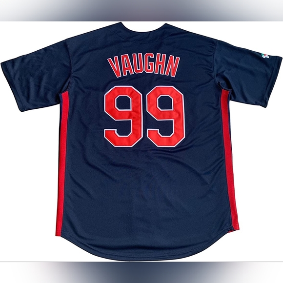 New Cleveland Baseball Major League Rick Vaughn Jersey Blue Multiple Siz… - Picture 2 of 2